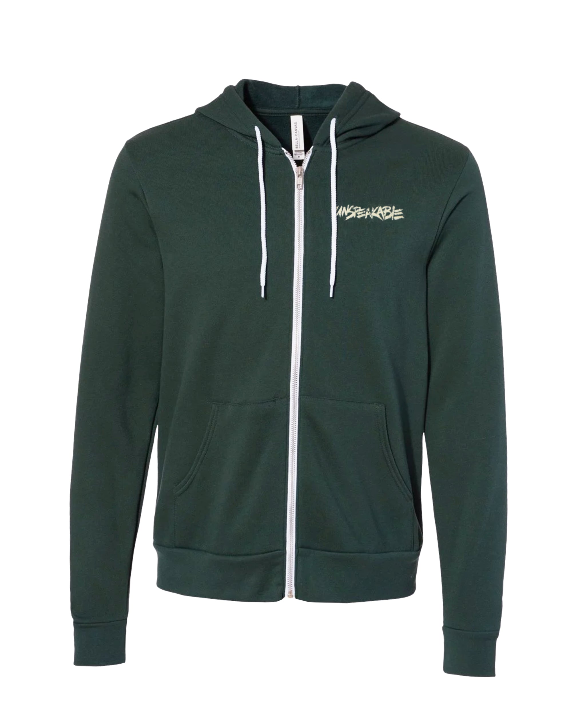 ARMY GREEN ZIPPER HOODIE