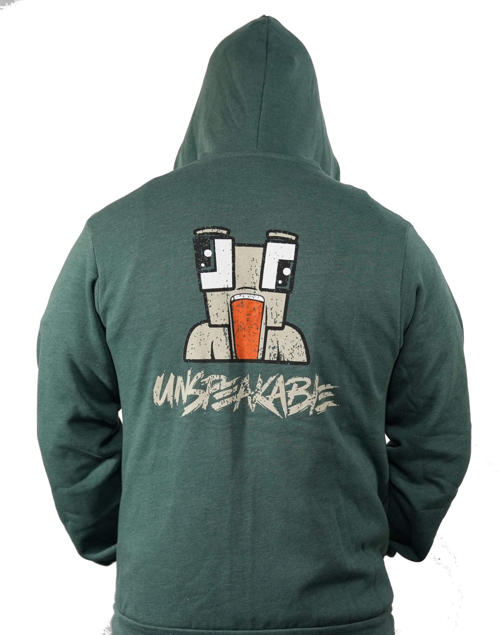 ARMY GREEN ZIPPER HOODIE