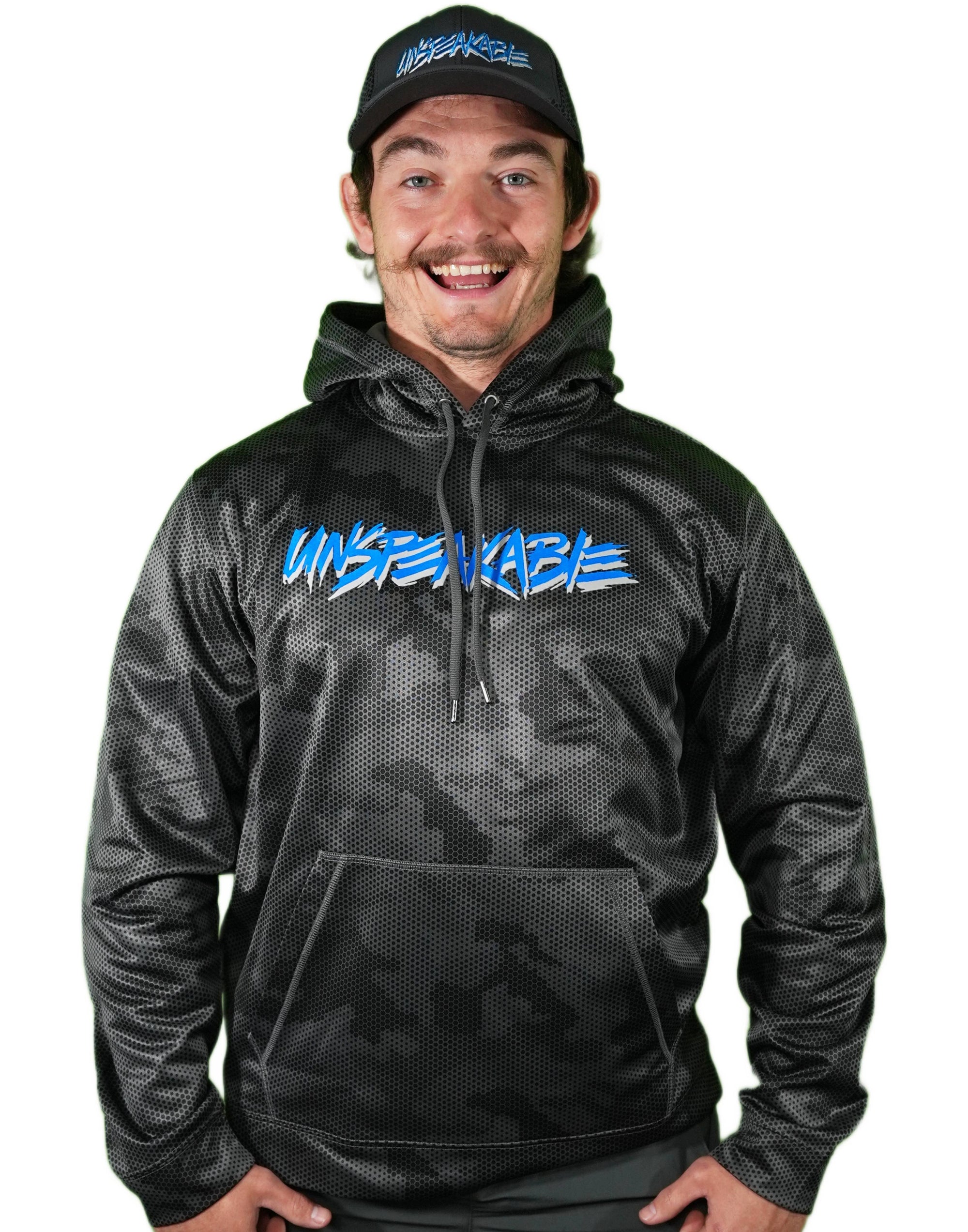 GREY CAMO HEX HOODIE - Unspeakable