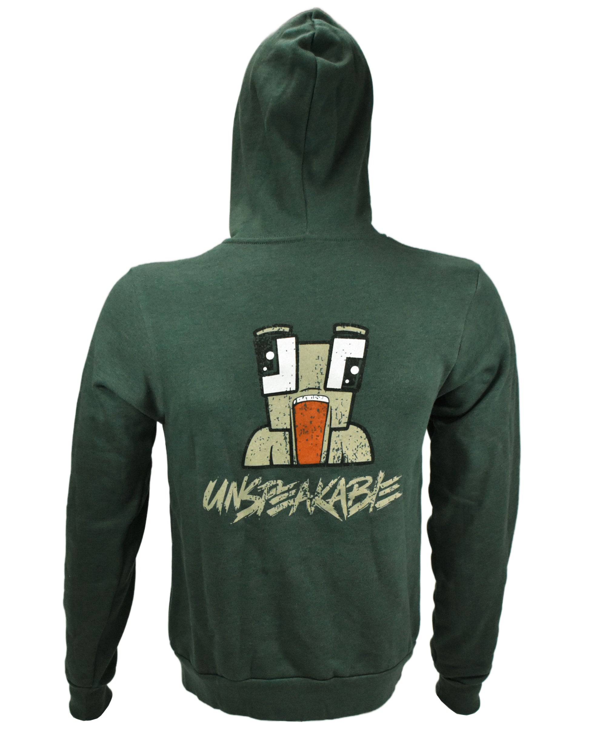 ARMY GREEN ZIPPER HOODIE