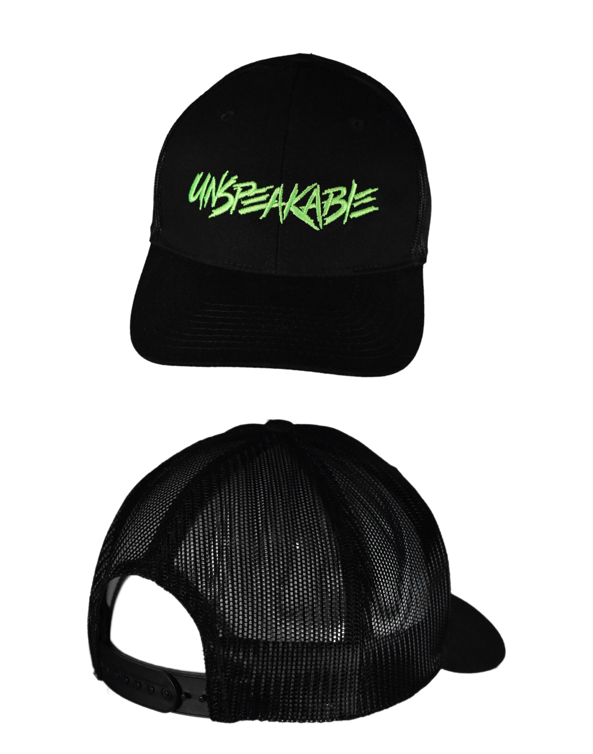BLACK & NEON GREEN HAT